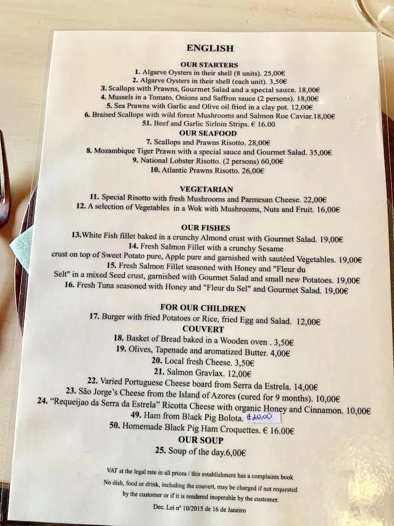 Menu_A Nova Casa de Ramiro_Óbidos_imagen_2