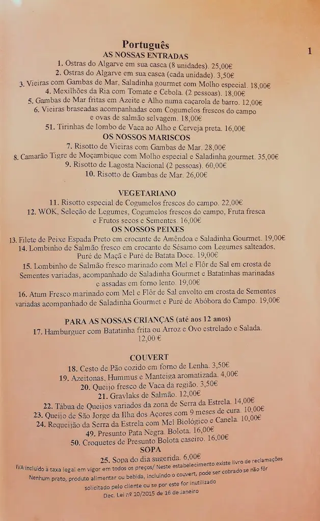 Menu_A Nova Casa de Ramiro_Óbidos_imagen_3