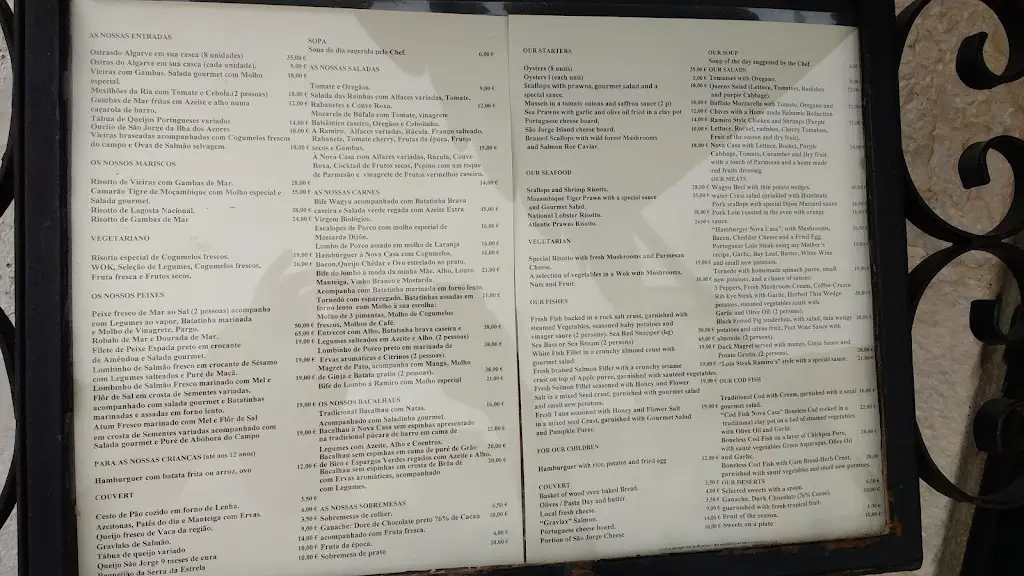 Menu_A Nova Casa de Ramiro_Óbidos_imagen_4