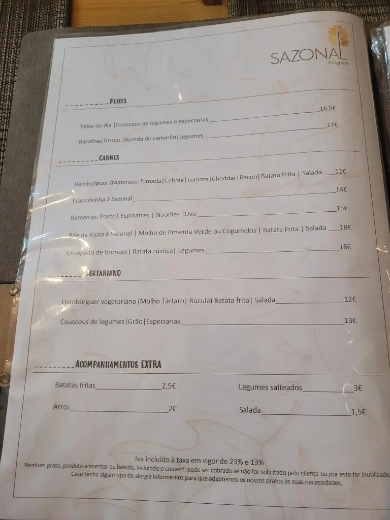 Menu_Restaurante Sazonal_Pombal_immagine_1