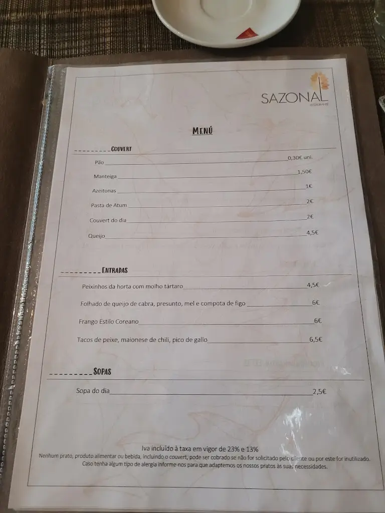 Menu_Restaurante Sazonal_Pombal_immagine_2