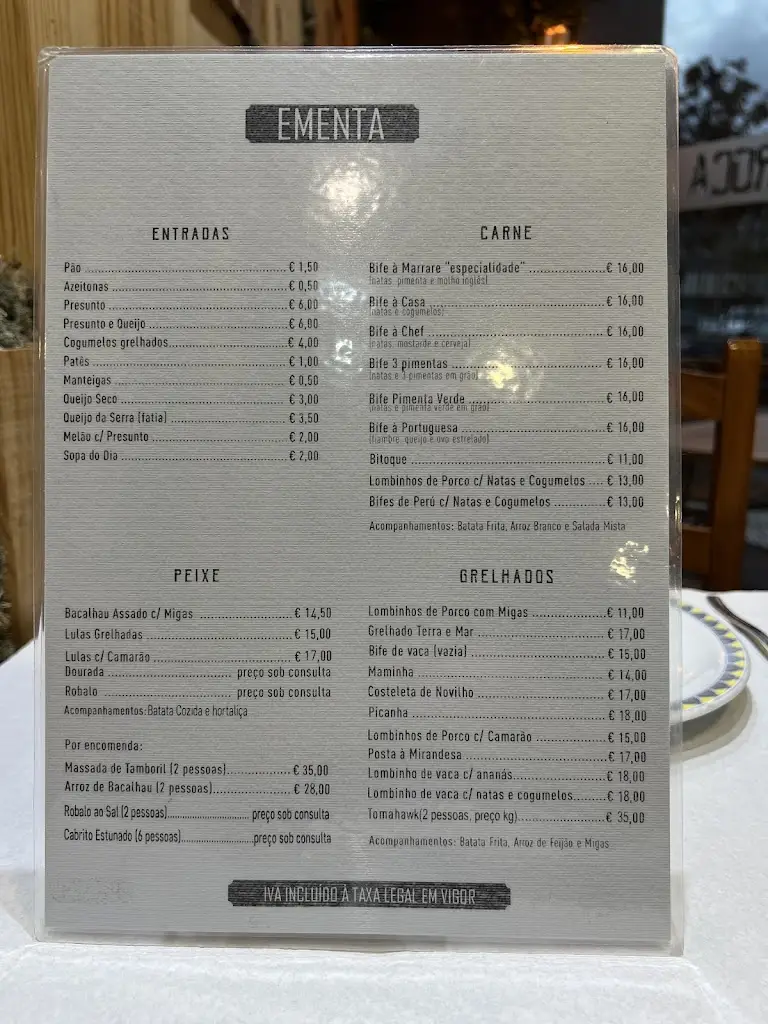 Menu_Restaurante A Velha Caroca_Pombal_immagine_1