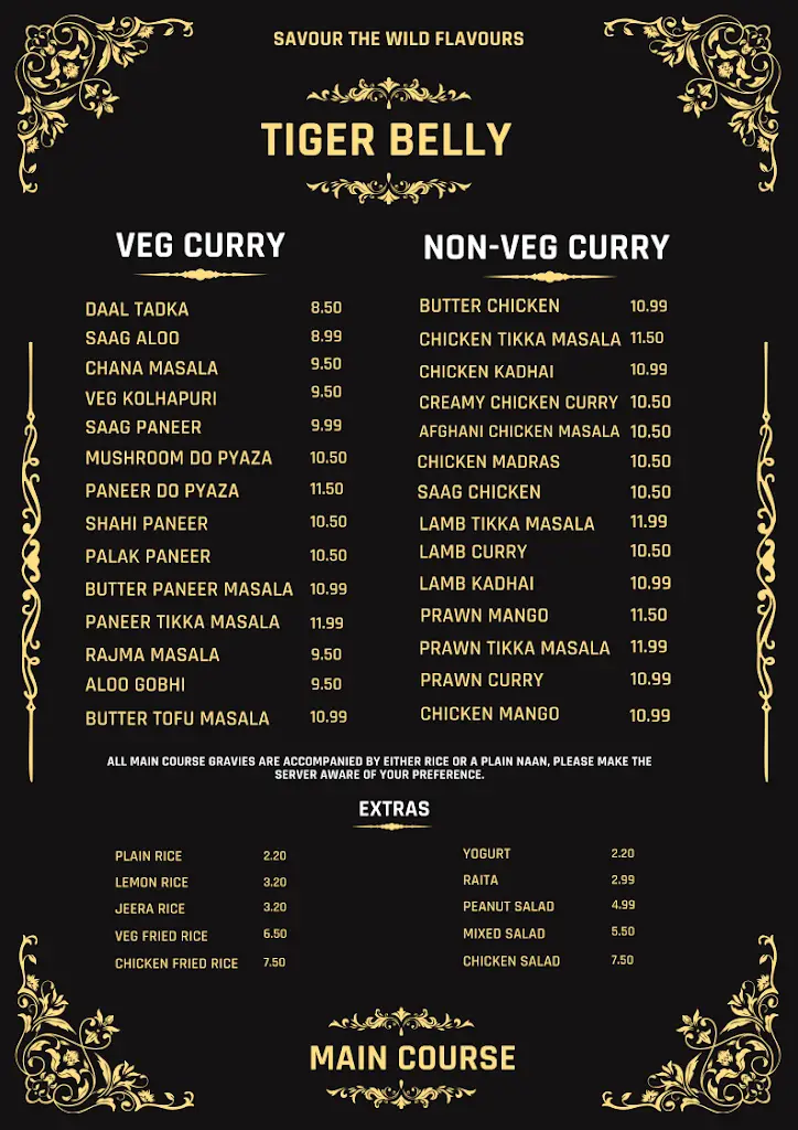 Menu_Tiger Belly Restaurant & Bar_Salir de Matos_immagine_2