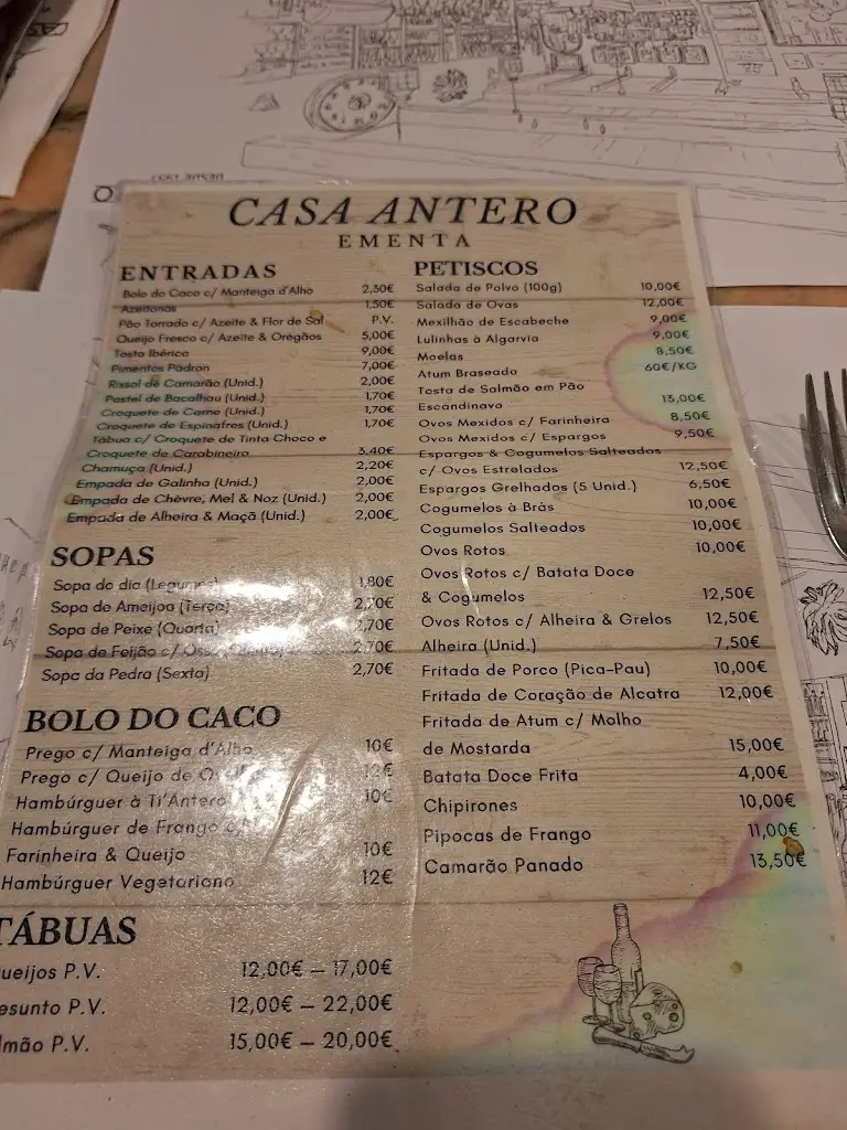 Menu_Restaurante Casa Antero_Salir de Matos_immagine_1