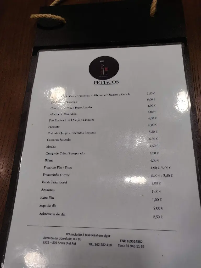 Menu_Saca Rolhas Wine Bar_Serra de El-Rei_image_2