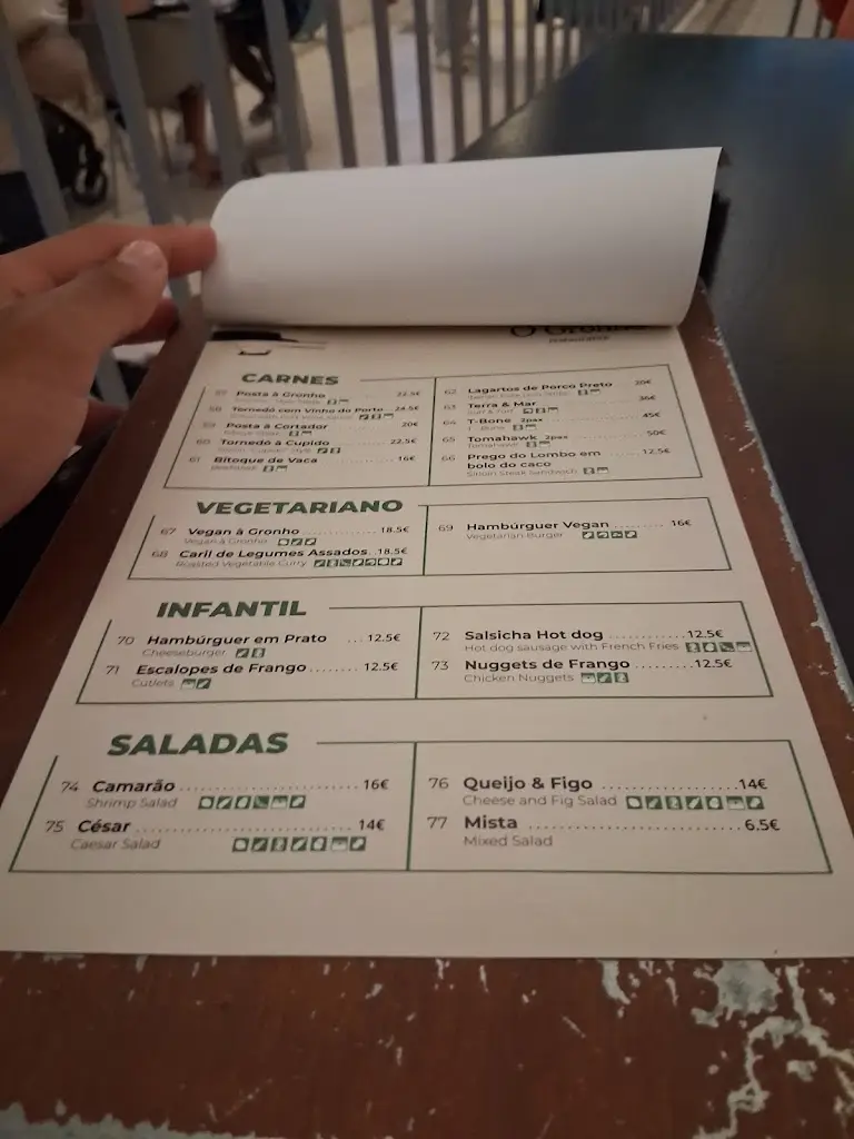 Menu_Restaurante O Gronho_Foz do Arelho_immagine_2