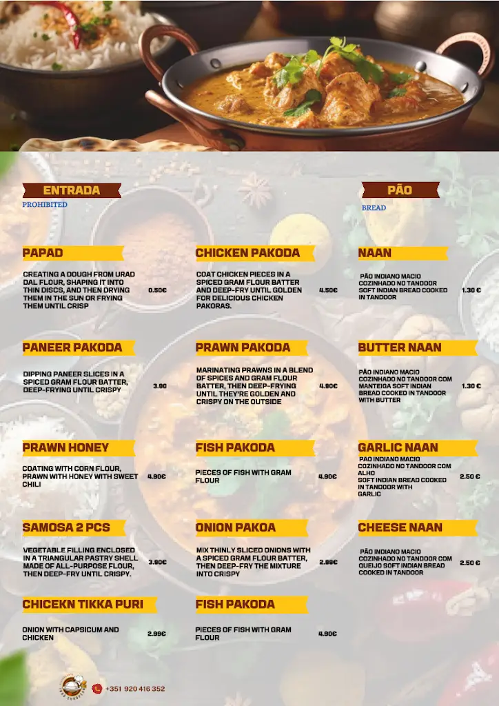 Menu_Restaurante Indo European_Ílhavo_immagine_4