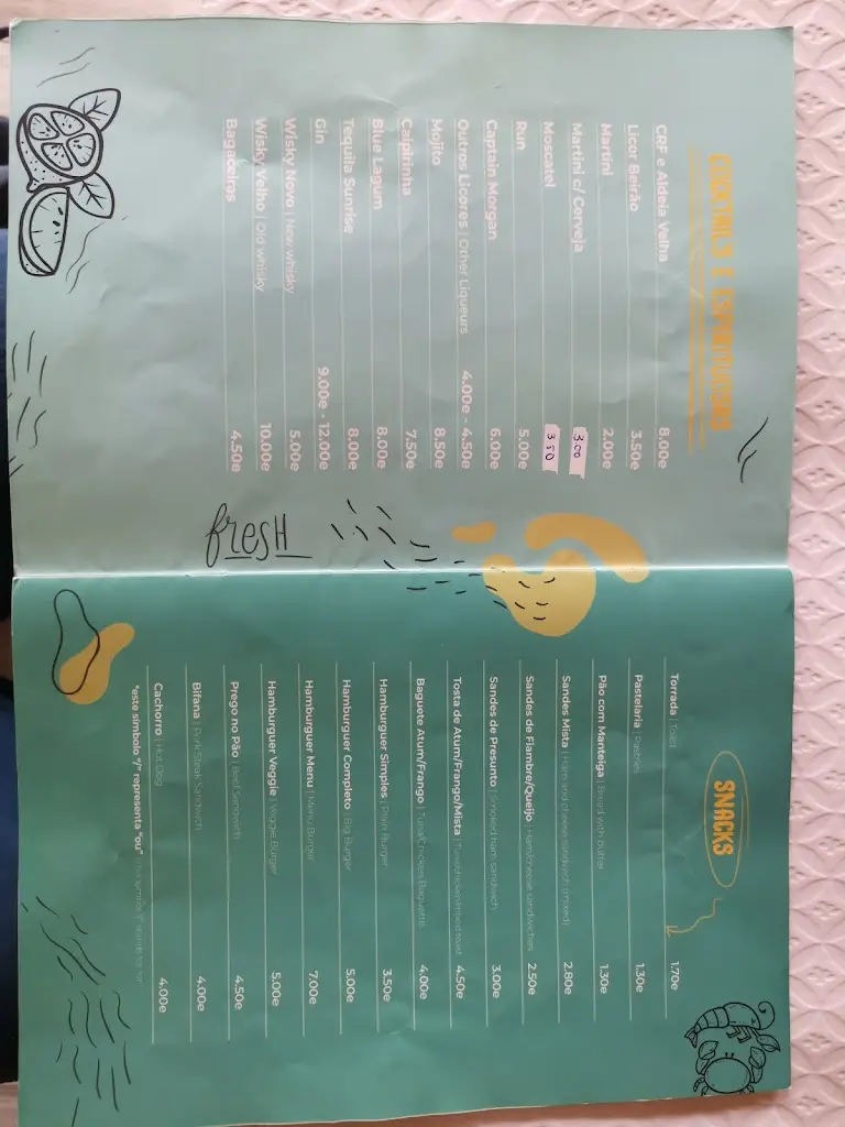 Menu_O'Clock Caffé_Foz do Arelho_immagine_4