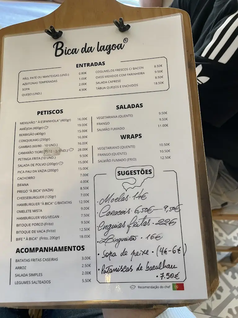 Menu_Bica da Lagoa_Foz do Arelho_image_1