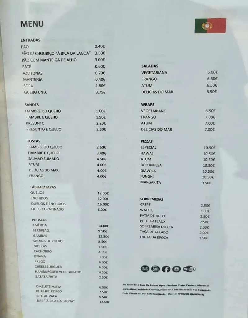 Menu_Bica da Lagoa_Foz do Arelho_image_2