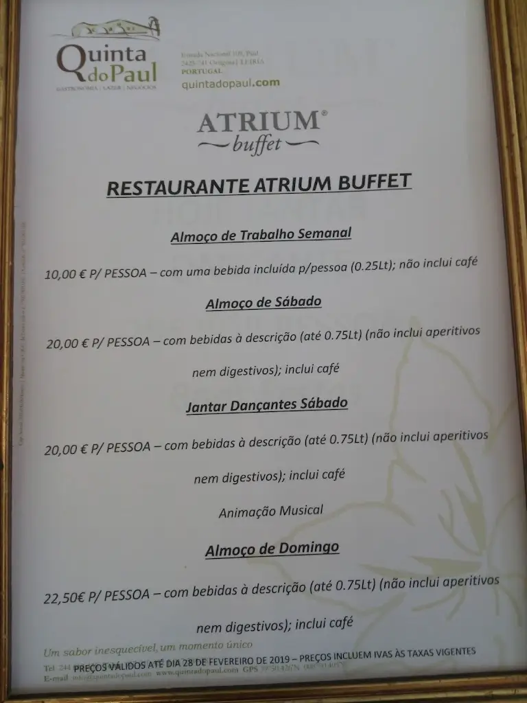 Menu_Atrium Buffet_Souto da Carpalhosa_immagine_1