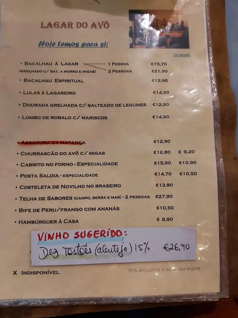 Menu_Lagar do Avô_Souto da Carpalhosa_immagine_3
