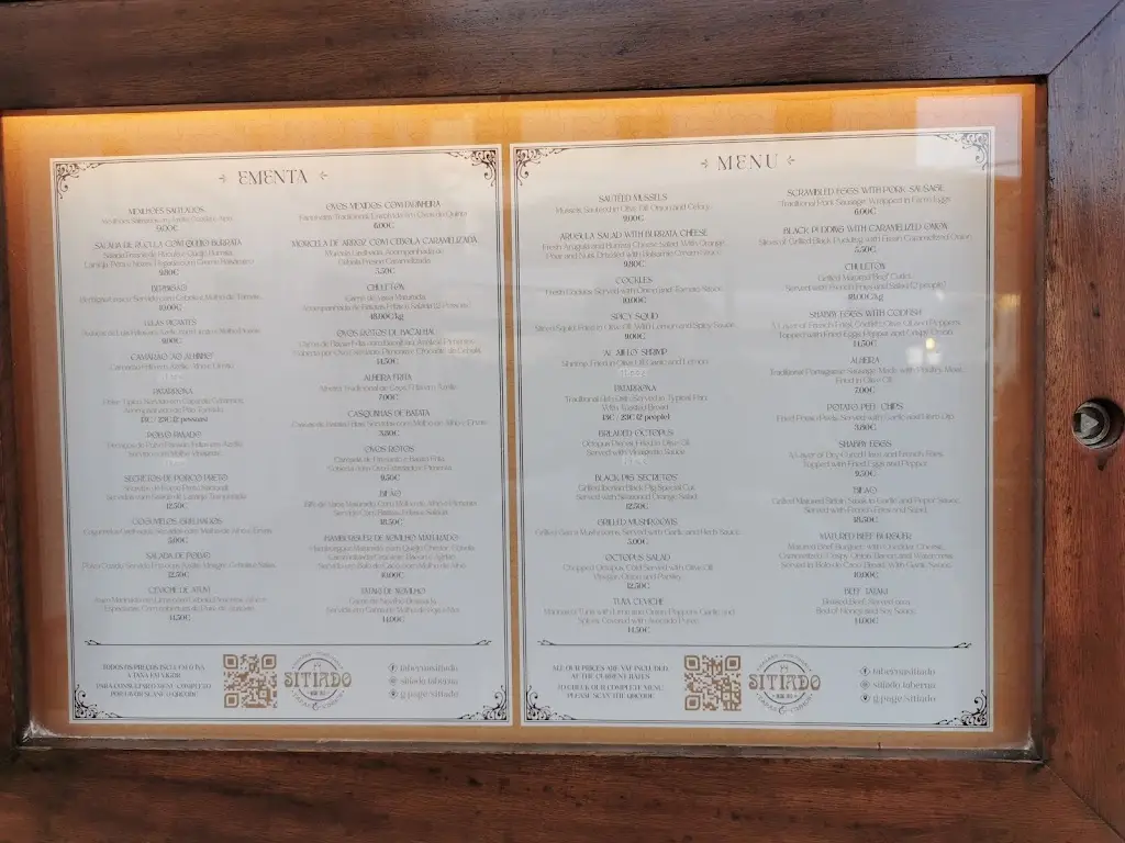 Menu_Restaurante Sitiado_Nazaré_immagine_2