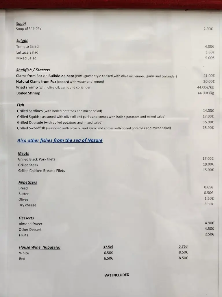 Menu_Restaurante Rosa Dos Ventos_Nazaré_immagine_2
