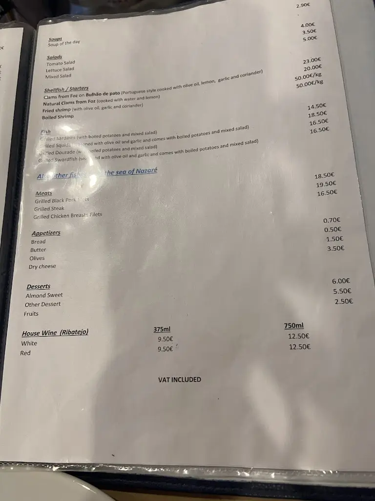 Menu_Restaurante Rosa Dos Ventos_Nazaré_immagine_3