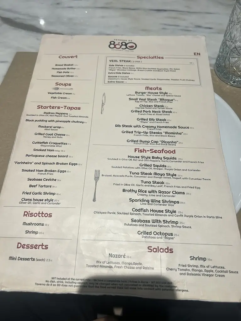 Menu_Taverna do 8 ó 80_Nazaré_immagine_1