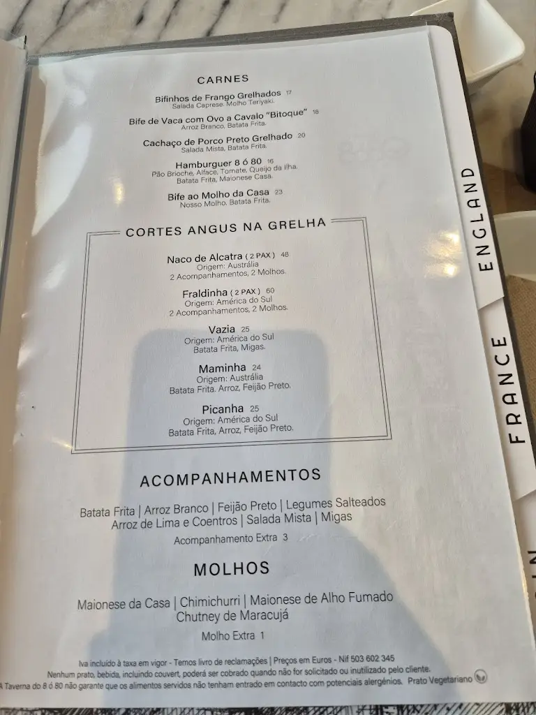 Menu_Taverna do 8 ó 80_Nazaré_immagine_2