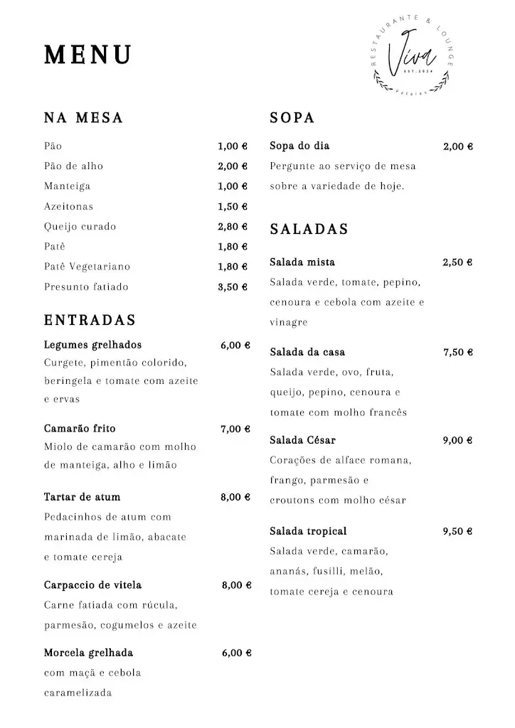 Menu_Viva Restaurante & Lounge_Pataias_image_1