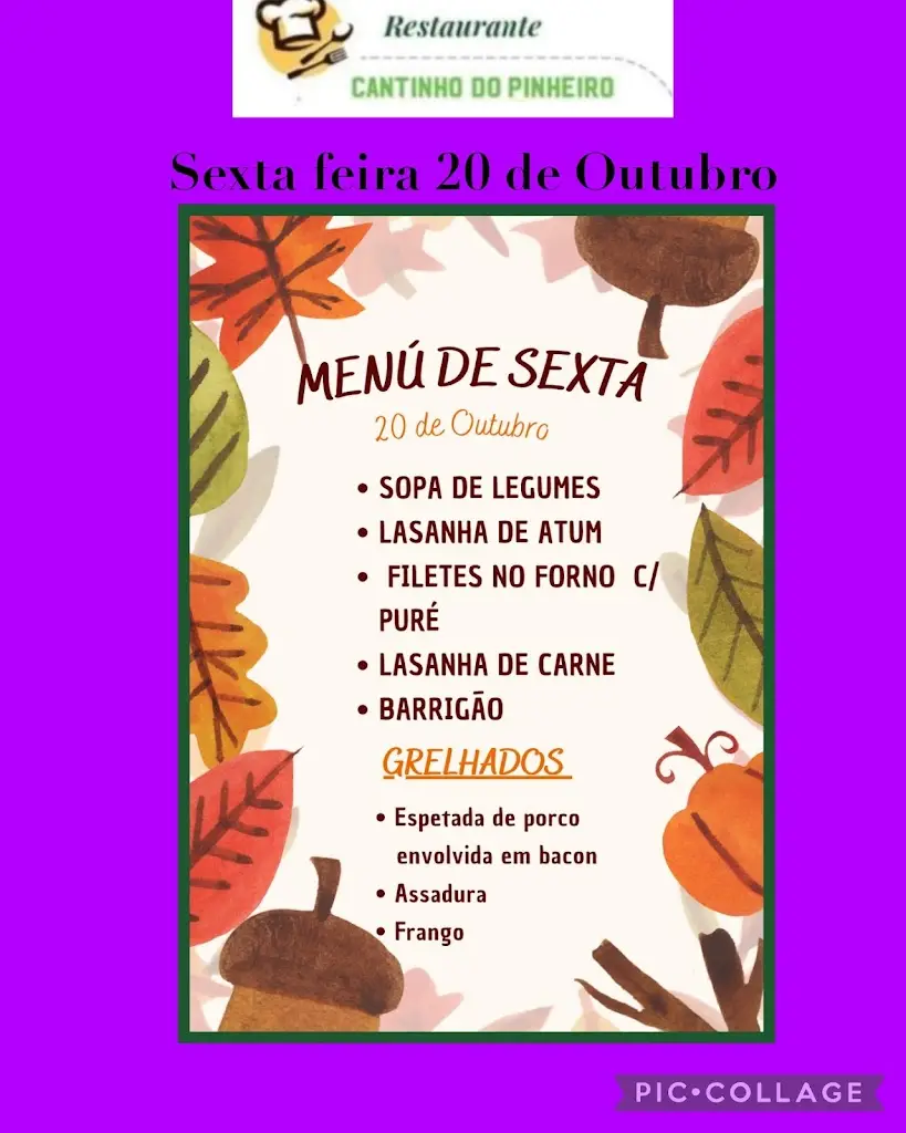 Menu_Restaurante Cantinho do Pinheiro_Pataias_imagen_1