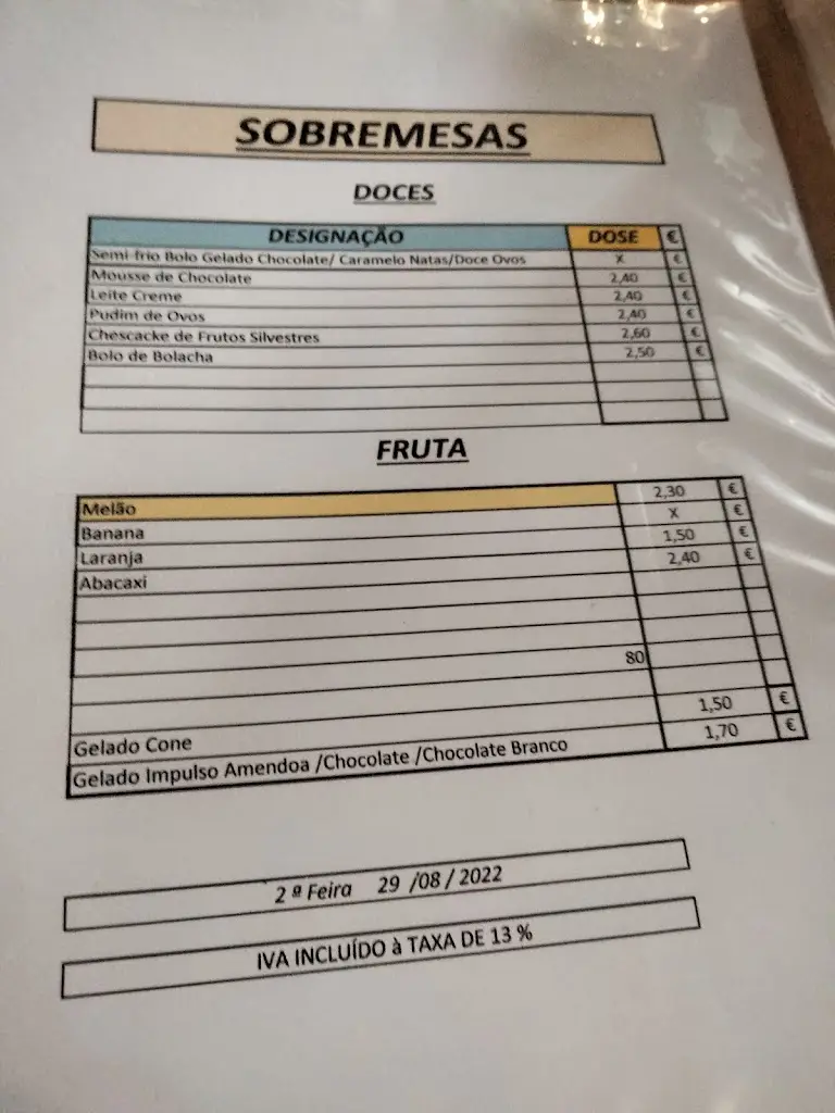 Menu_A Galé dos Manos_Benfica_imagen_3