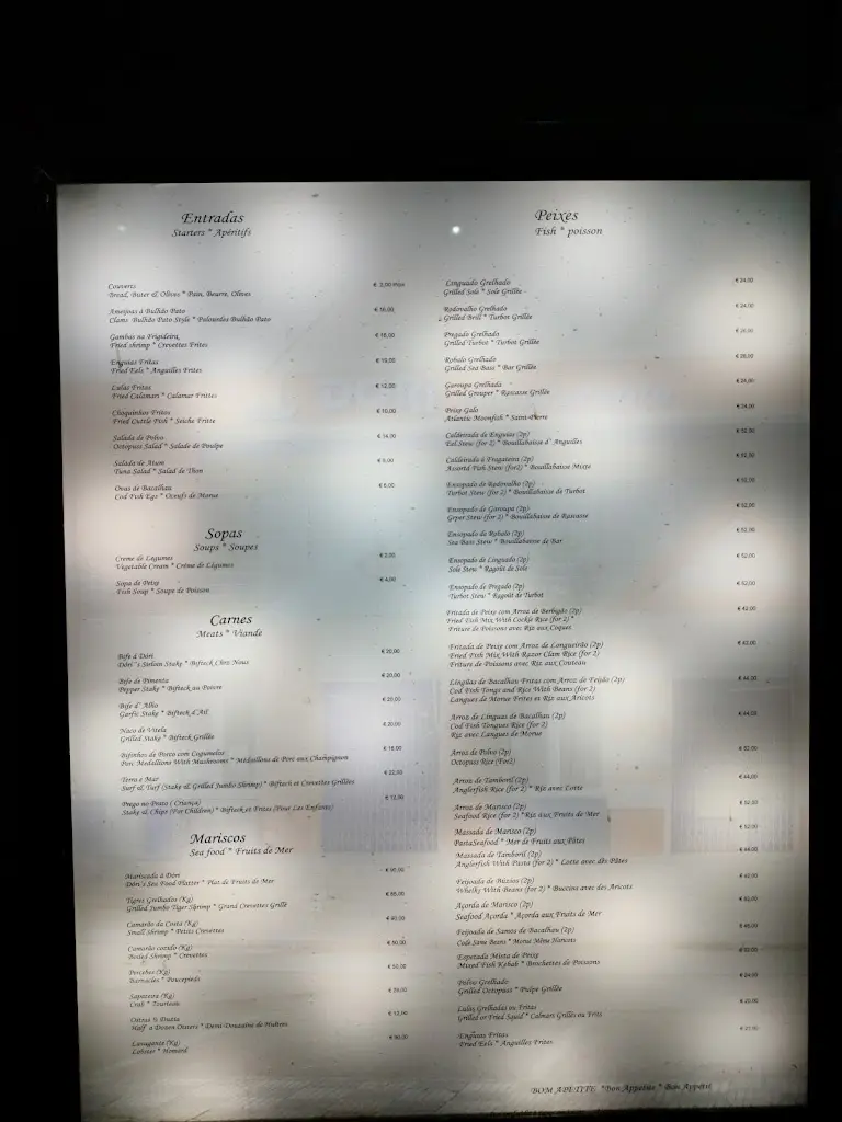 Menu_Dóri Restaurante - Marisqueira_Ílhavo_immagine_3