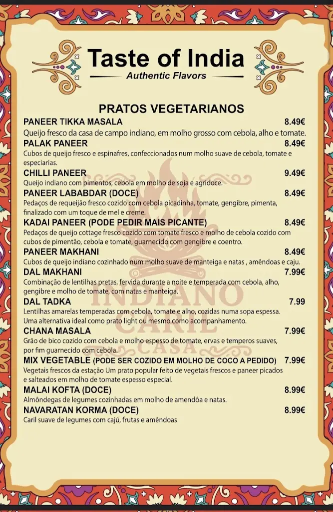 Menu_indiano caril casa_Arruda dos Vinhos_immagine_2