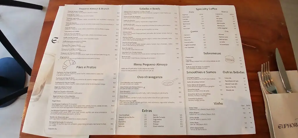 Menu_Euphoria Specialty Coffee & Brunch - Carcavelos_Carcavelos_immagine_2