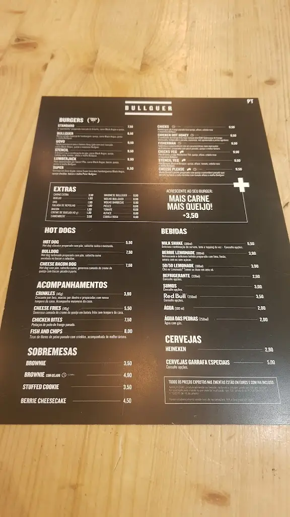 Menu_Bullguer Carcavelos_Carcavelos_immagine_1