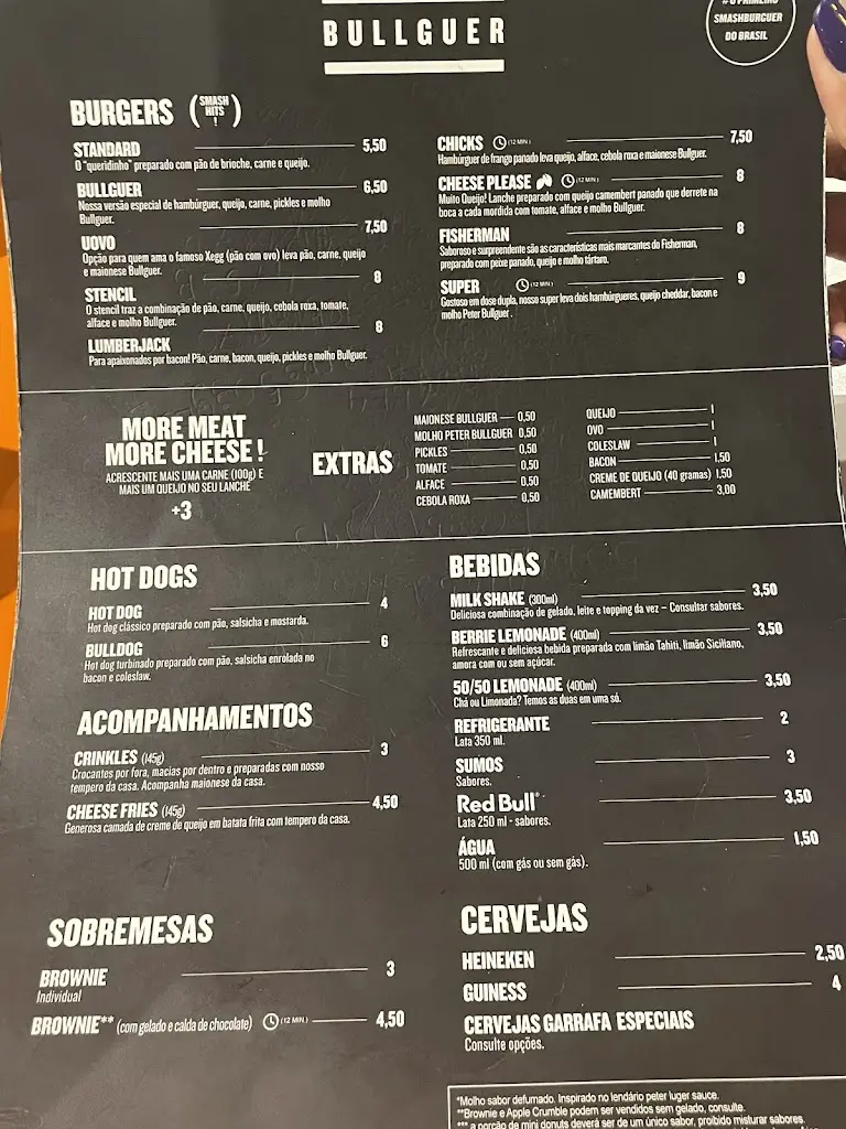 Menu_Bullguer Carcavelos_Carcavelos_immagine_3