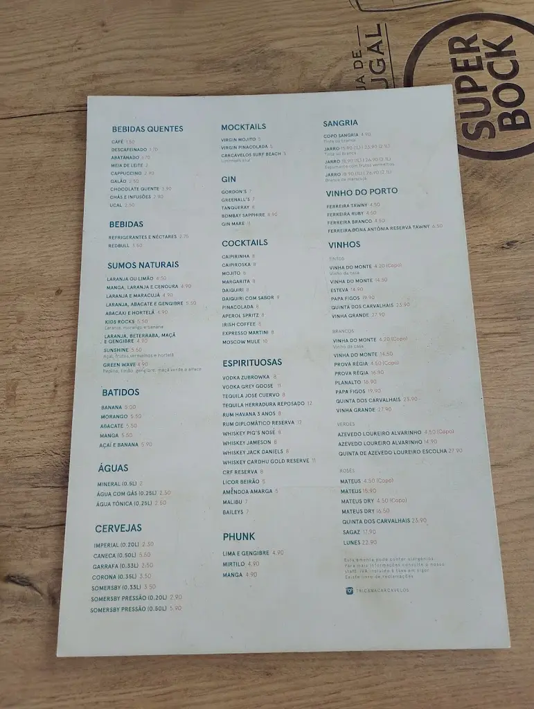 Menü_Tricana Carcavelos_Carcavelos_Bild_4