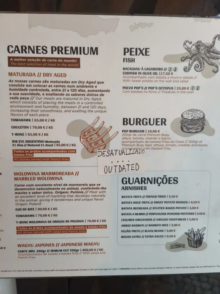 Menu_Pop's Steak House_Lourinhã_image_1