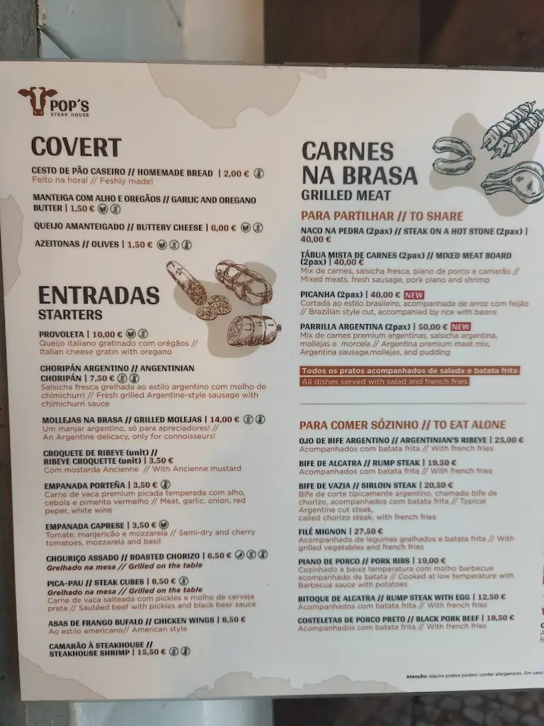 Menu_Pop's Steak House_Lourinhã_image_2