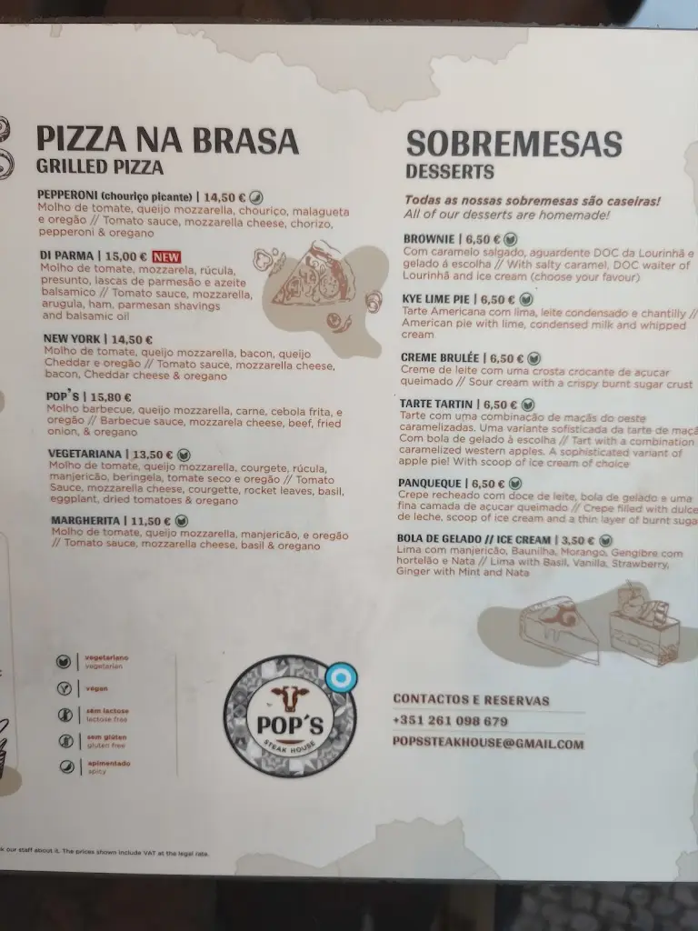 Menu_Pop's Steak House_Lourinhã_image_3