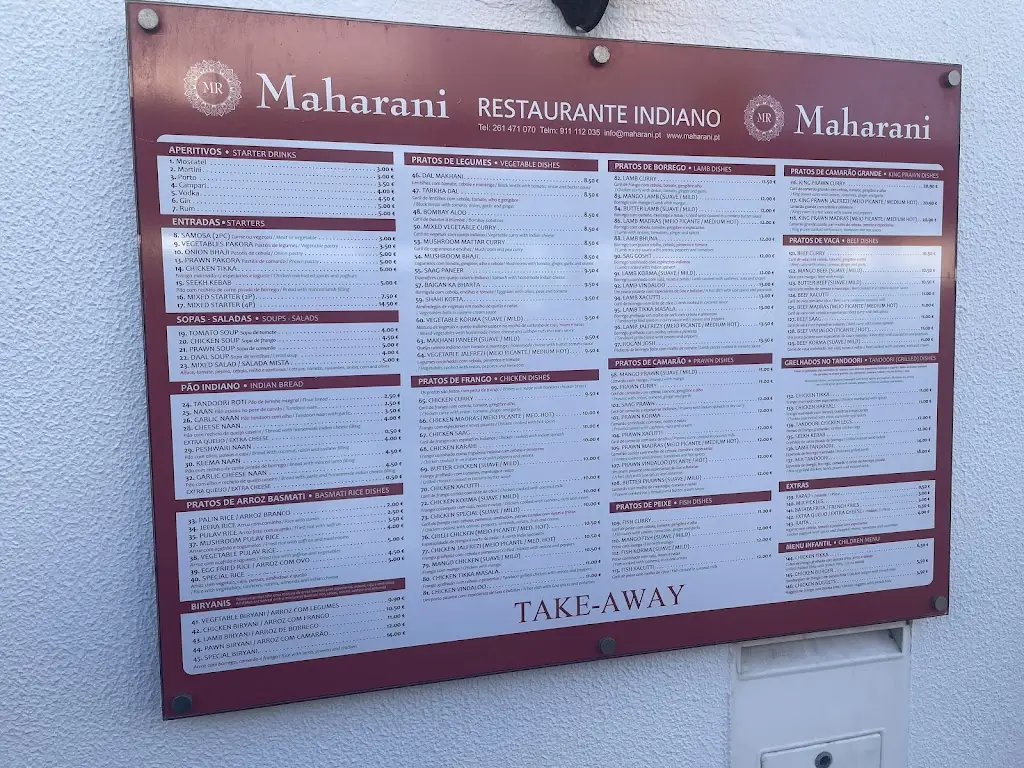 Menu_Maharani (Praia da Areia Branca)_Lourinhã_image_2