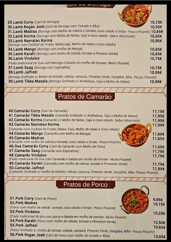 Menu_NAMASTEY INDIA_Massamá_immagine_2