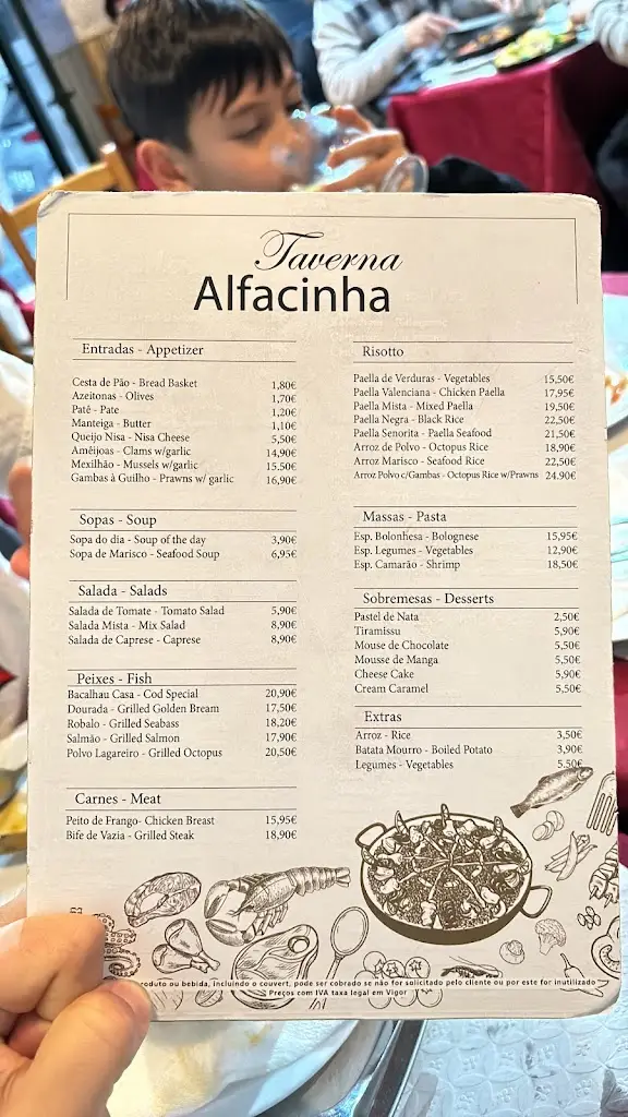 Menu_Taverna Alfacinha_Lisbon_immagine_1