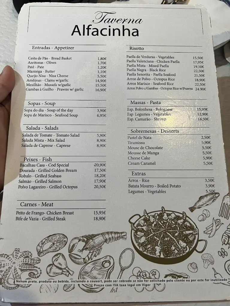 Menu_Taverna Alfacinha_Lisbon_immagine_2