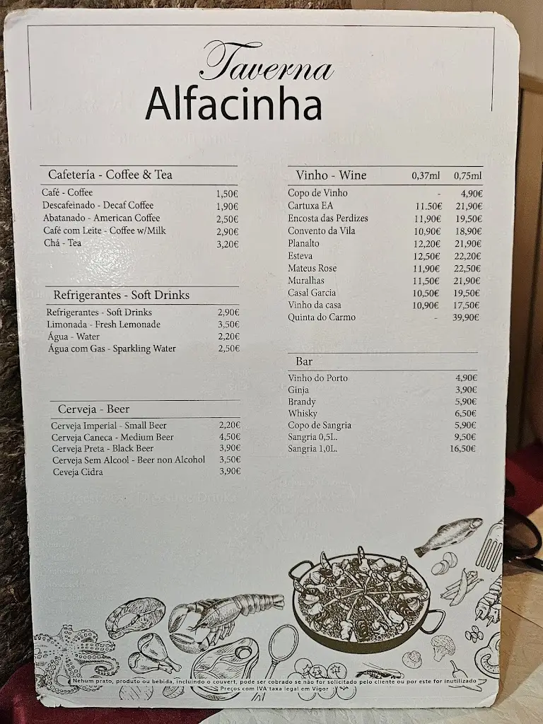 Menu_Taverna Alfacinha_Lisbon_immagine_3