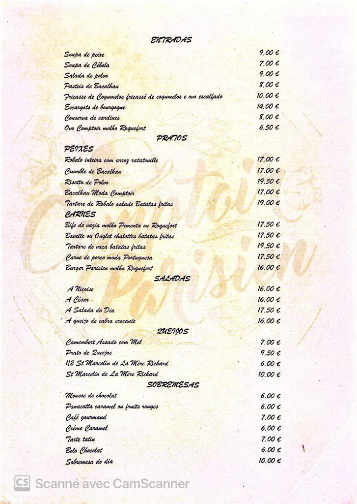 Menu_Comptoir Parisien_Lisbon_imagen_2
