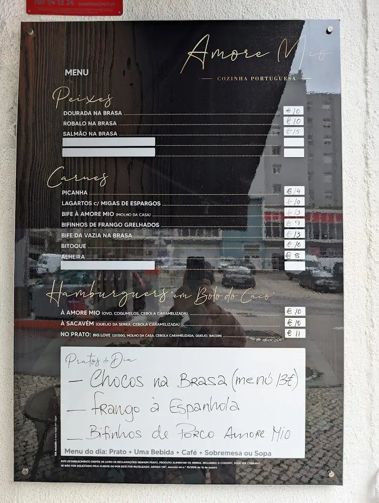Menu_Amore Mio Cozinha Portuguesa_Prior Velho_immagine_2