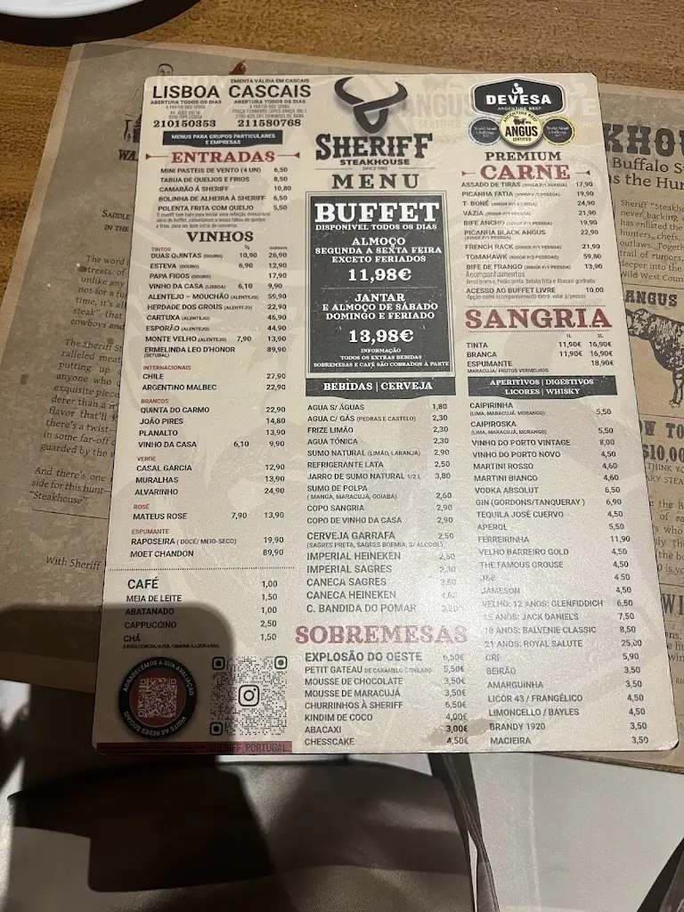 Menu_Sheriff Steakhouse Tires_São Domingos de Rana_immagine_2