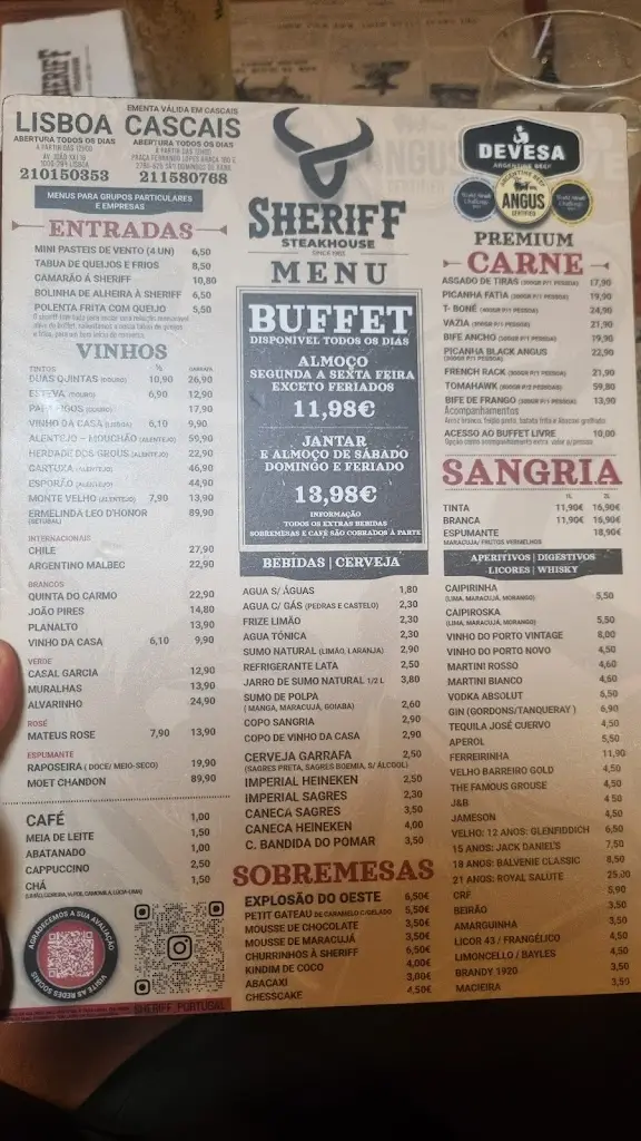 Menu_Sheriff Steakhouse Tires_São Domingos de Rana_immagine_3