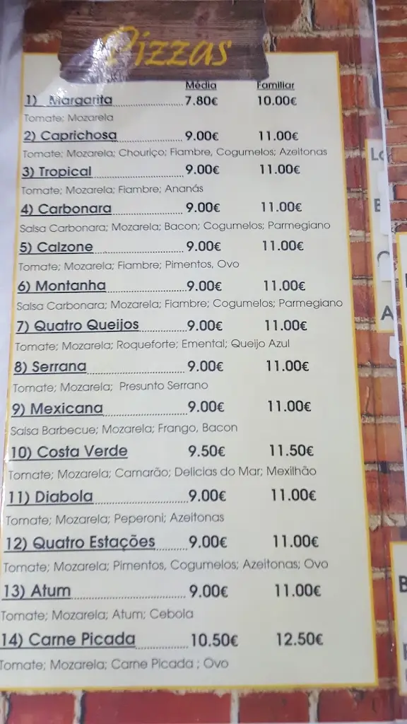 Menu_Pizzaria Costa Verde_Vieira de Leiria_imagen_3