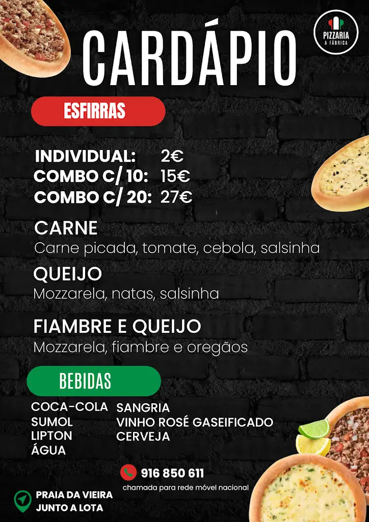 Menu_A Fábrica Pizzaria_Vieira de Leiria_immagine_1