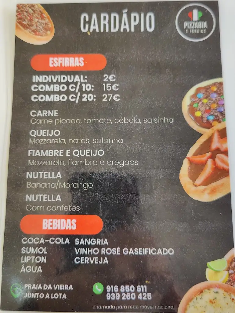 Menu_A Fábrica Pizzaria_Vieira de Leiria_immagine_4