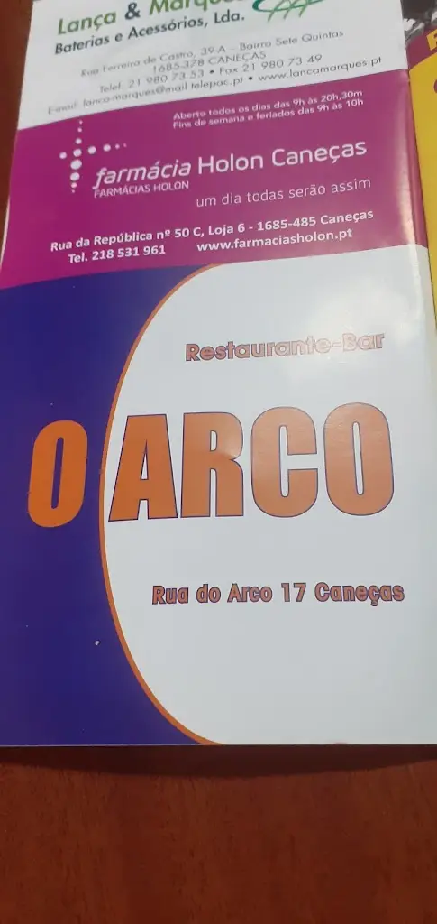 O Arco ristorante a Caneças