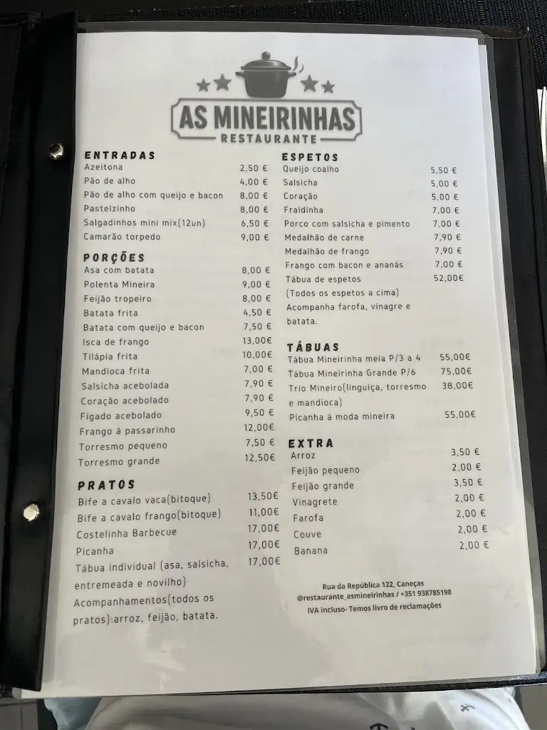 Menu_As Mineirinhas_Caneças_immagine_2