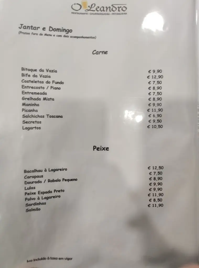 Menu_O Leandro_Caneças_immagine_1
