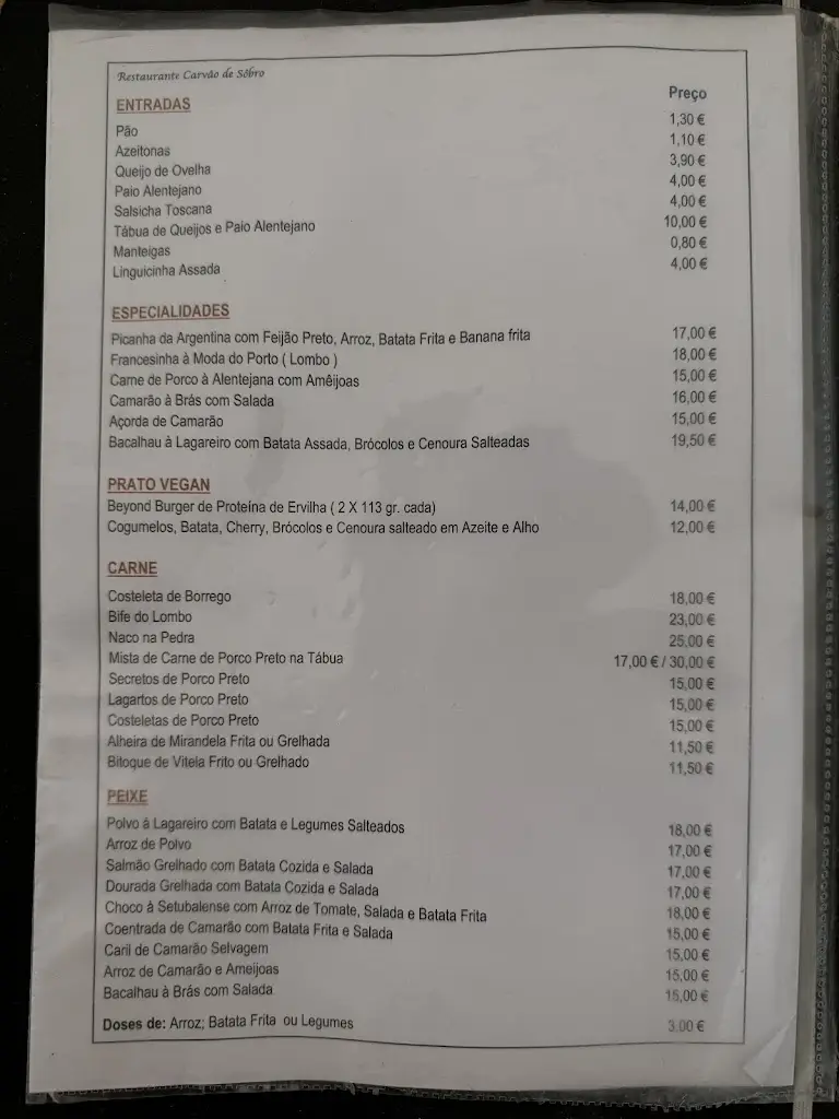 Menu_Carvão de Sobro_Sacavém_immagine_3