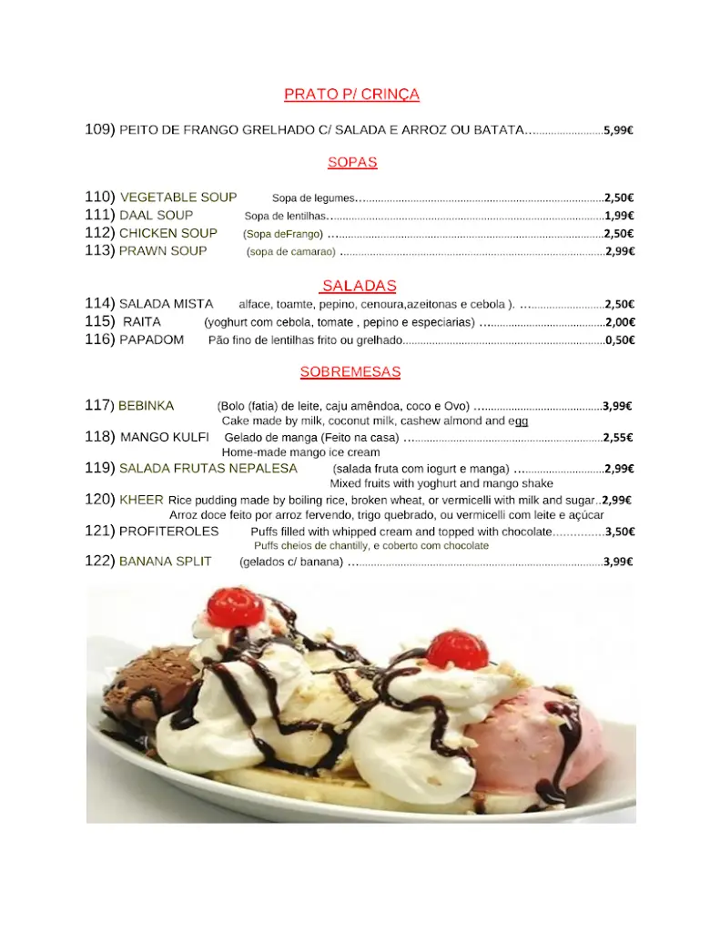 Menu_Little Nepal restaurants_Sacavém_immagine_1